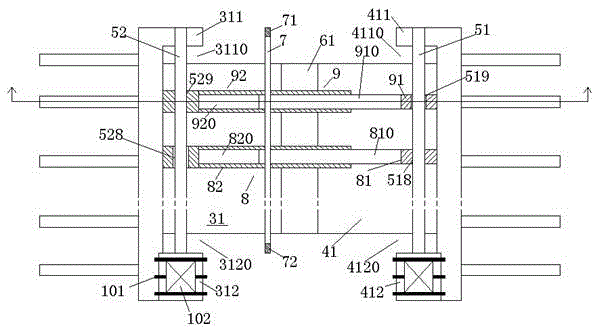 A bridge with high-efficiency heat dissipation and self-cleaning expansion joint device