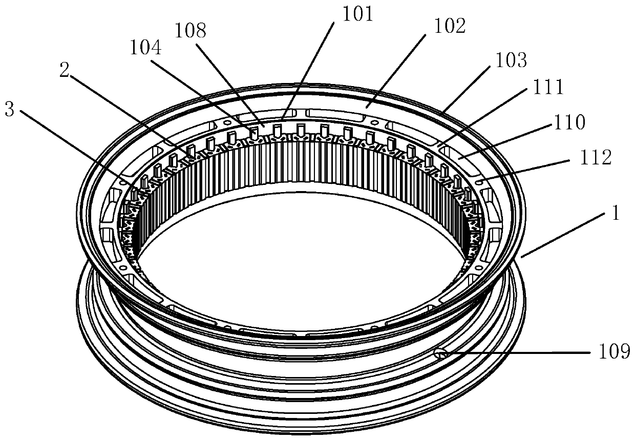 Outer rotorof hub motor of electric vehicle