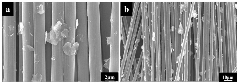 A carbon fiber reinforced composite material with high interfacial strength and strong interfacial conductivity and its preparation method