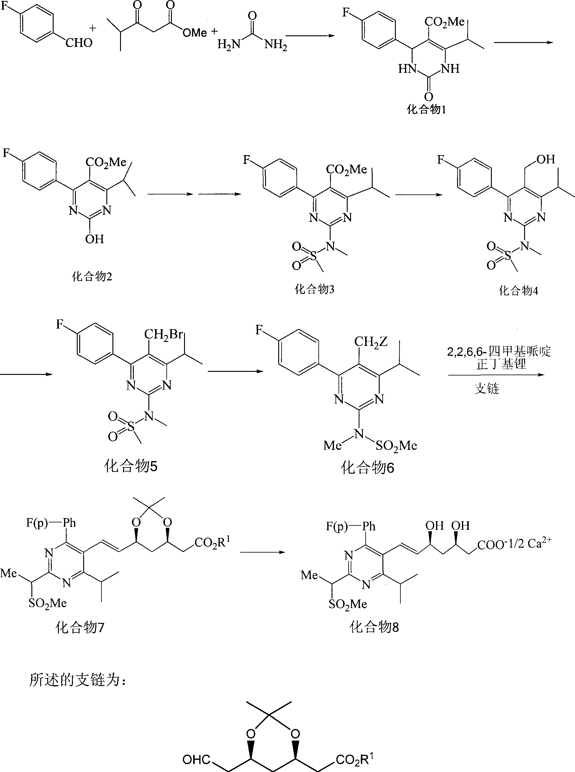 Method for synthesizing rosuvastatin intermediate and rosuvastatin