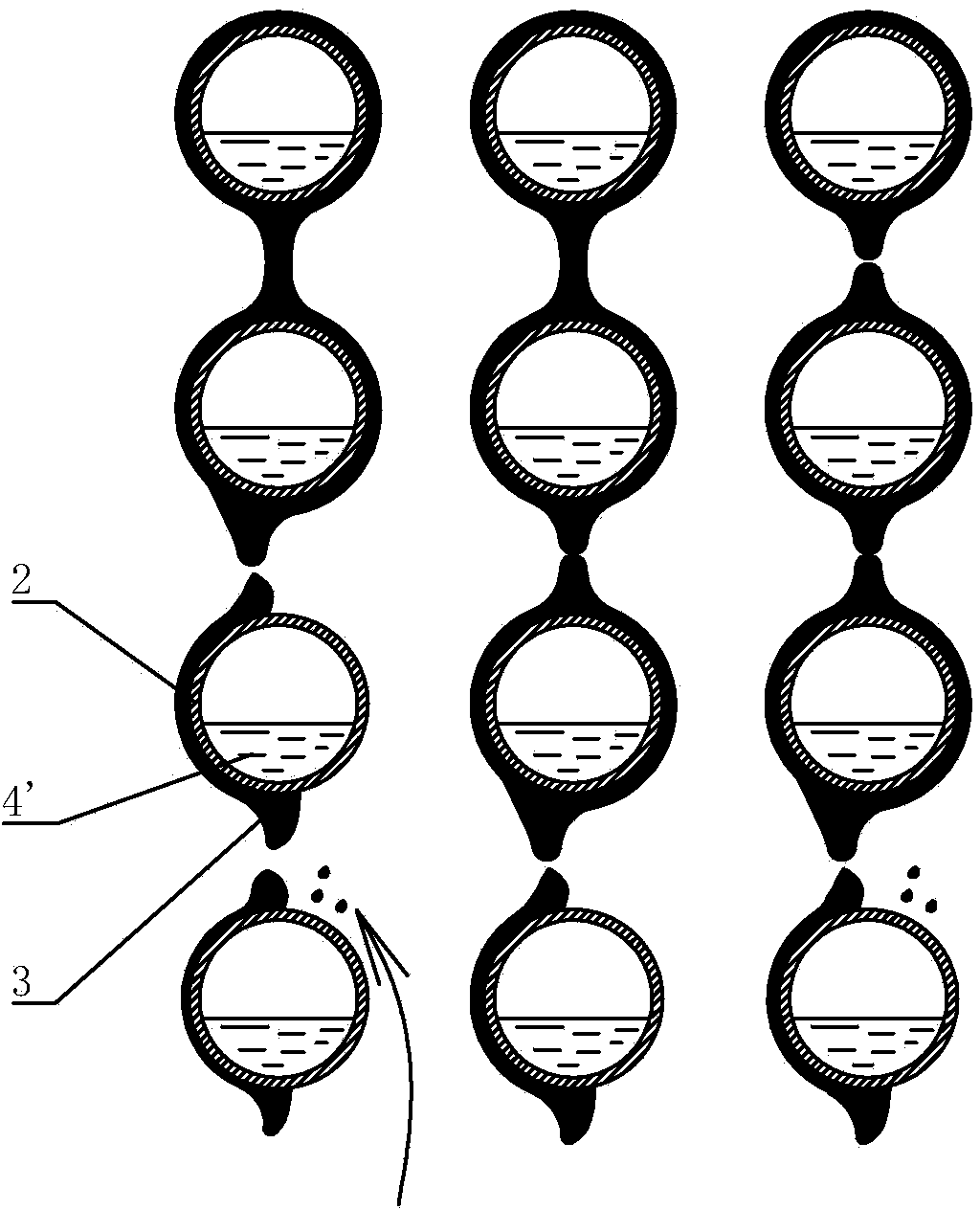 Heat exchange tube and heat exchange structure for horizontal-tube falling-film evaporator