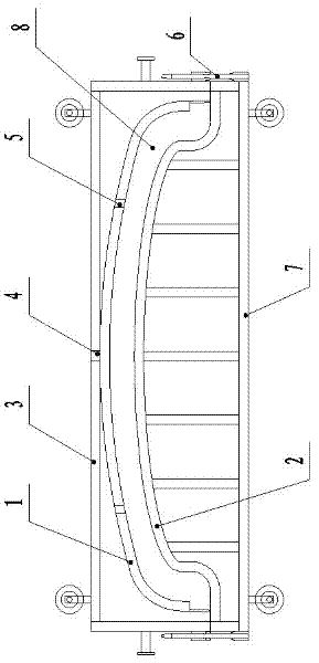 Injection-compression molding method for glass fiber reinforced plastic fairing of locomotive