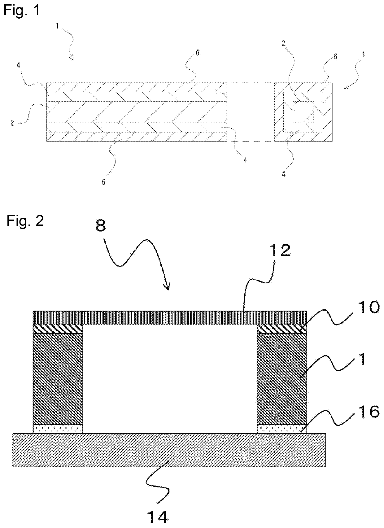Support frame for pellicles, pellicle, and method for manufacturing same