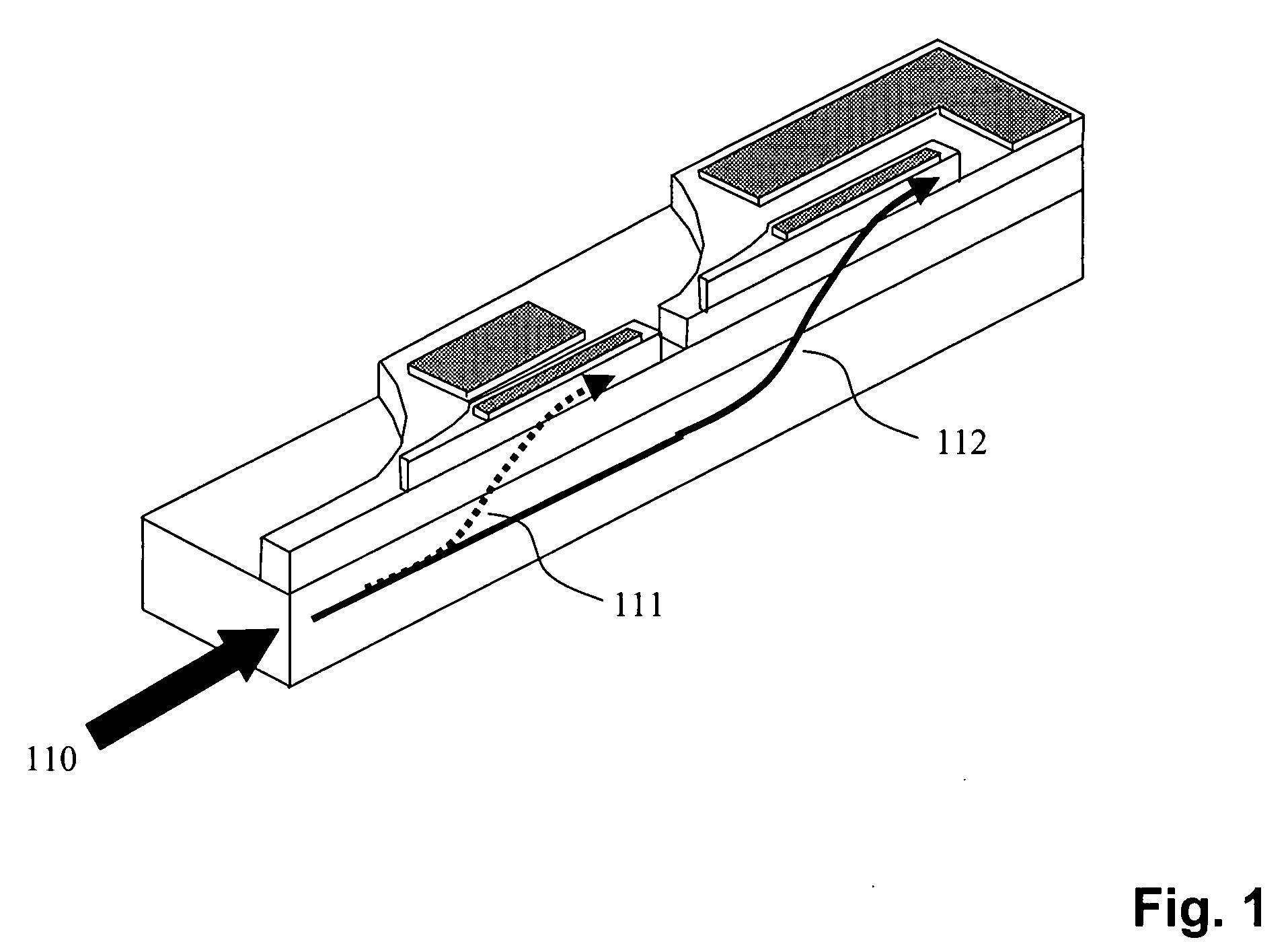 Integrated optics arrangement for wavelength (De)multiplexing in a multi-grade vertical stack