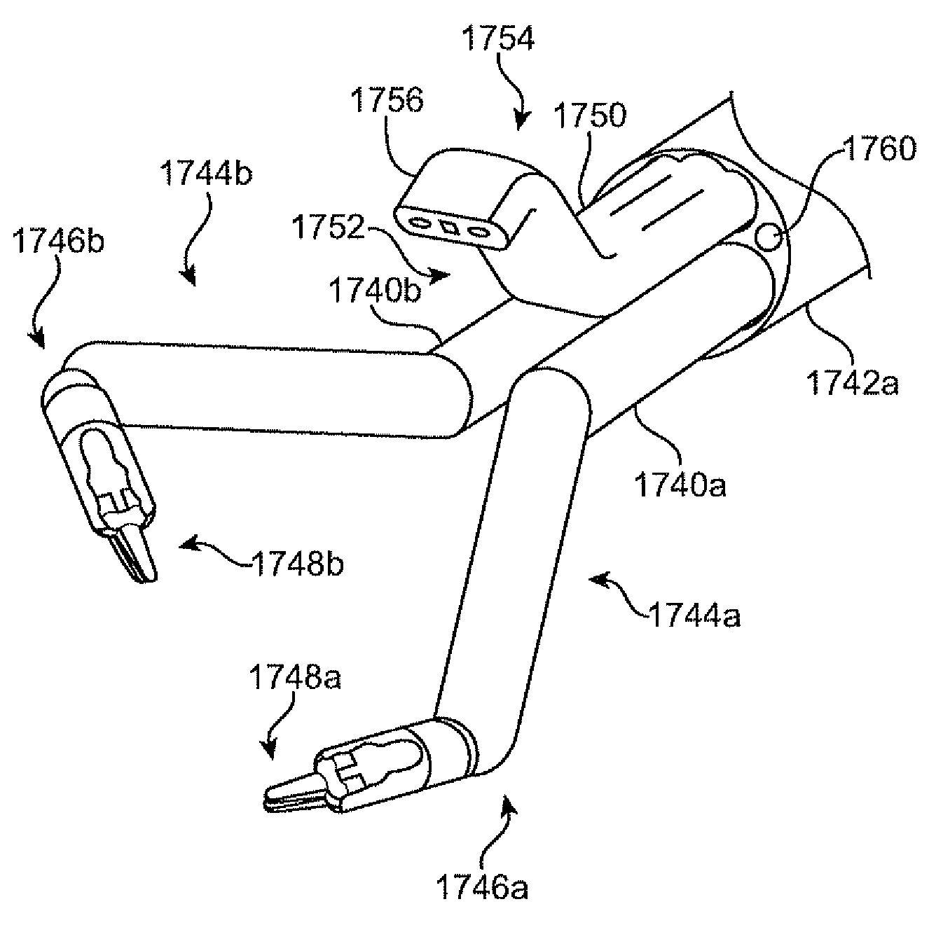 Minimally invasive surgical apparatus with side exit instruments