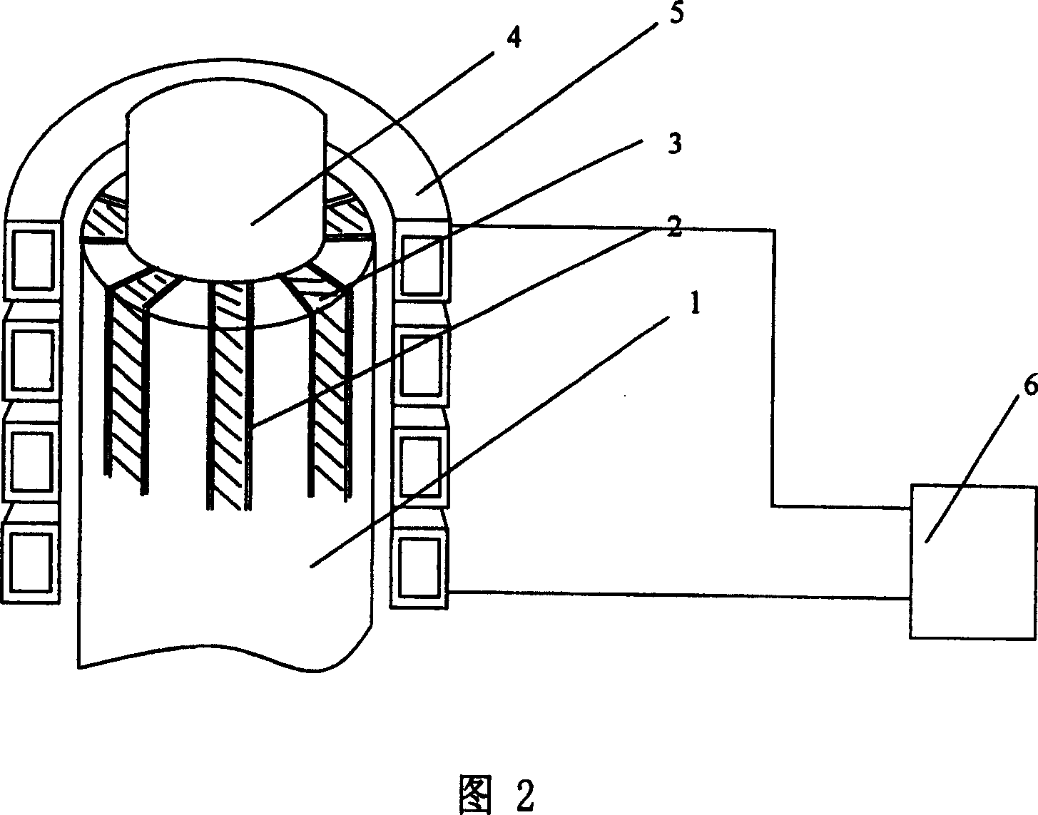 Method for sealing lancing type crystallizer copper pipe using electromagnetic pressure