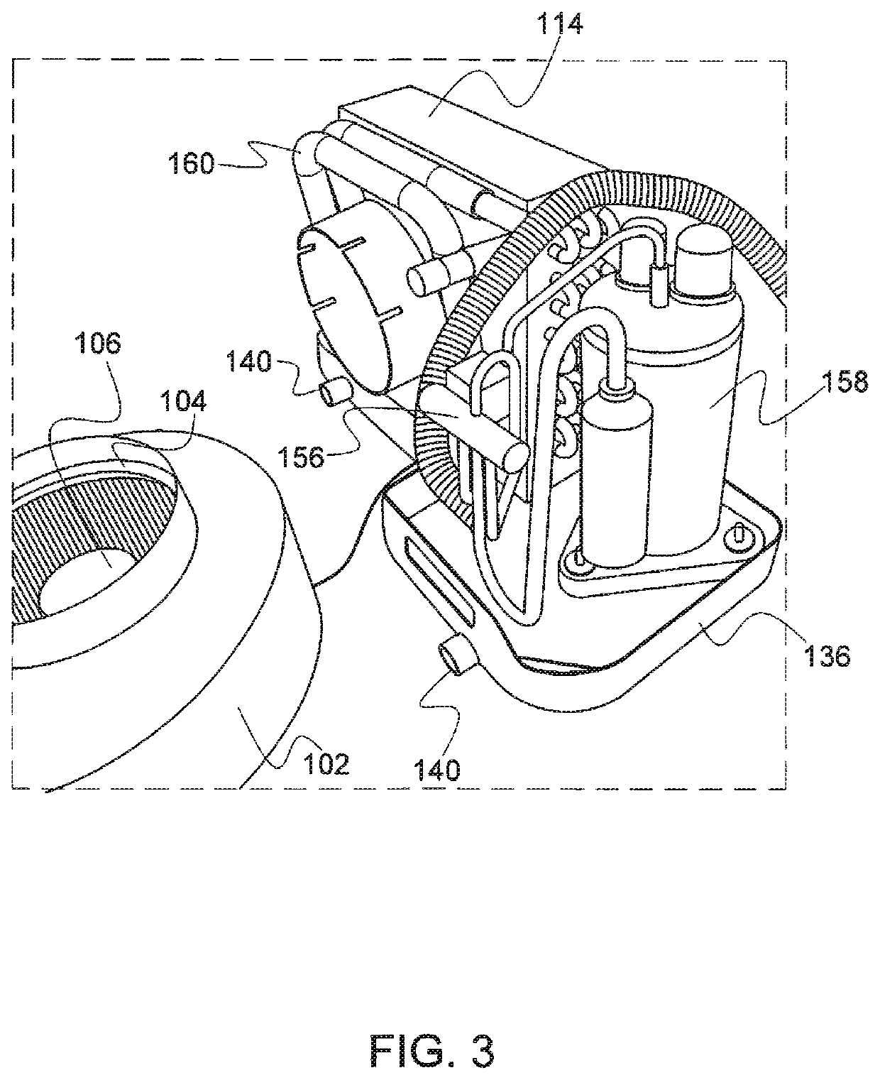 Self-contained marine air conditioning unit, air-conditioning system, and method of installation