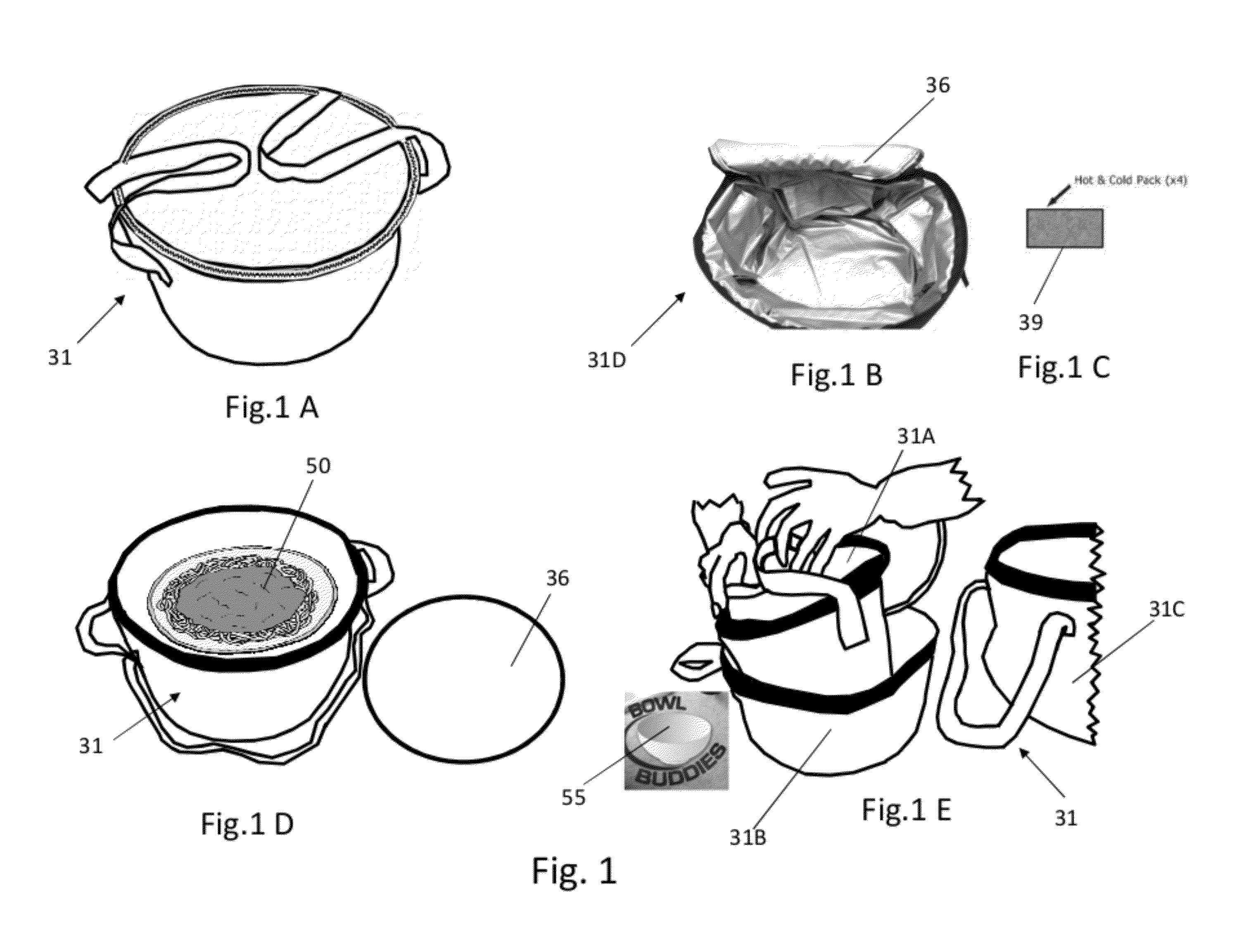 Insulated Food Carrying Device called The Bowl Buddy