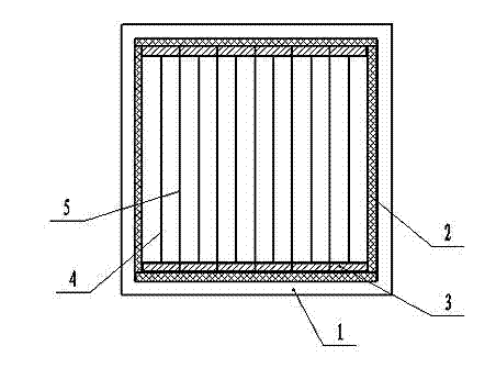 Strip-shaped electrode plate flue gas charging apparatus