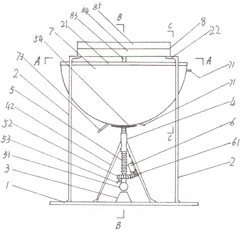 Oil extraction device of three-dimensional geometric structure