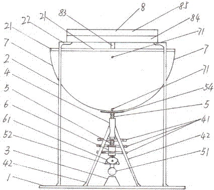 Oil extraction device of three-dimensional geometric structure
