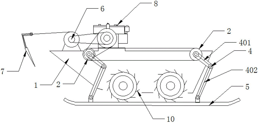 Farmland anti-sinking tractor