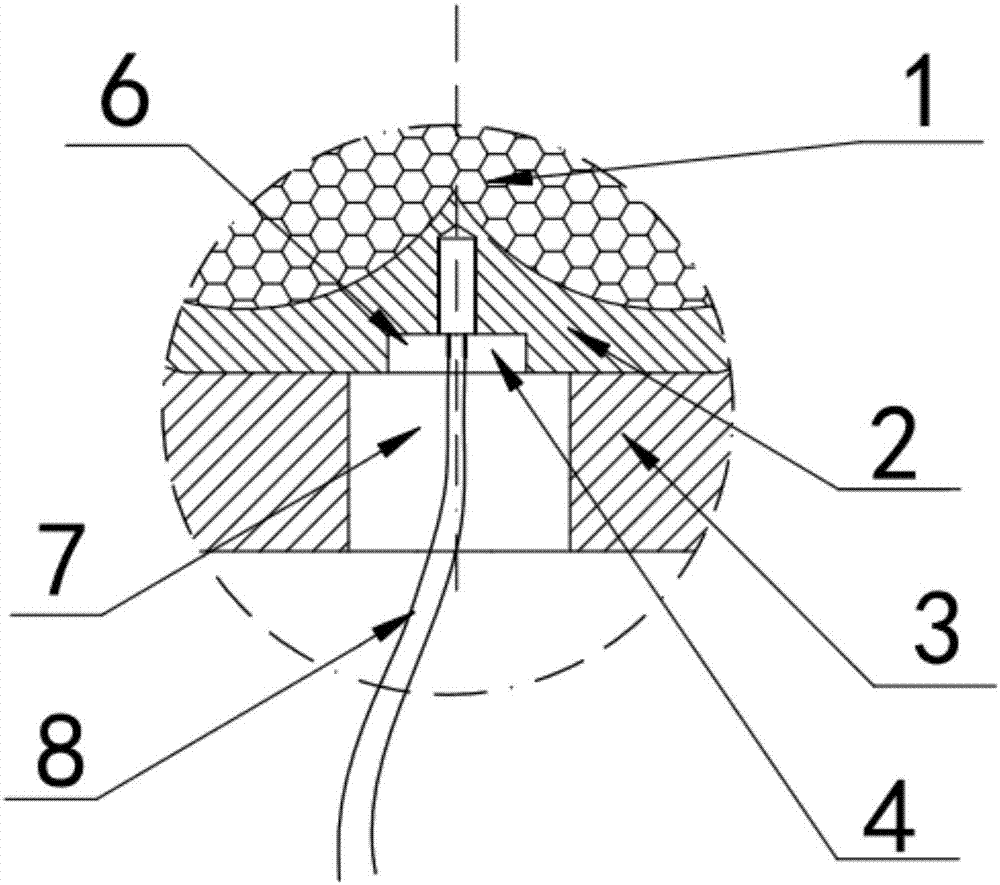 Neck bush for high-precision temperature measuring extruder and production process of neck bush