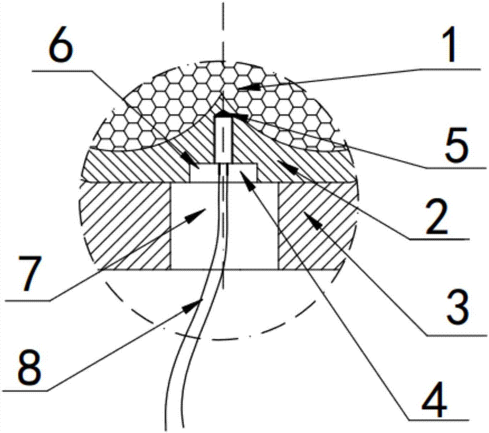 Neck bush for high-precision temperature measuring extruder and production process of neck bush