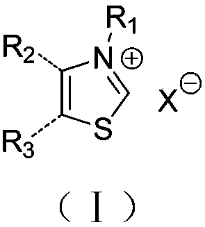 Cyclic ester bulk ring-opening polymerization method by taking thiazole onium salt as catalyst and catalyst preparation method