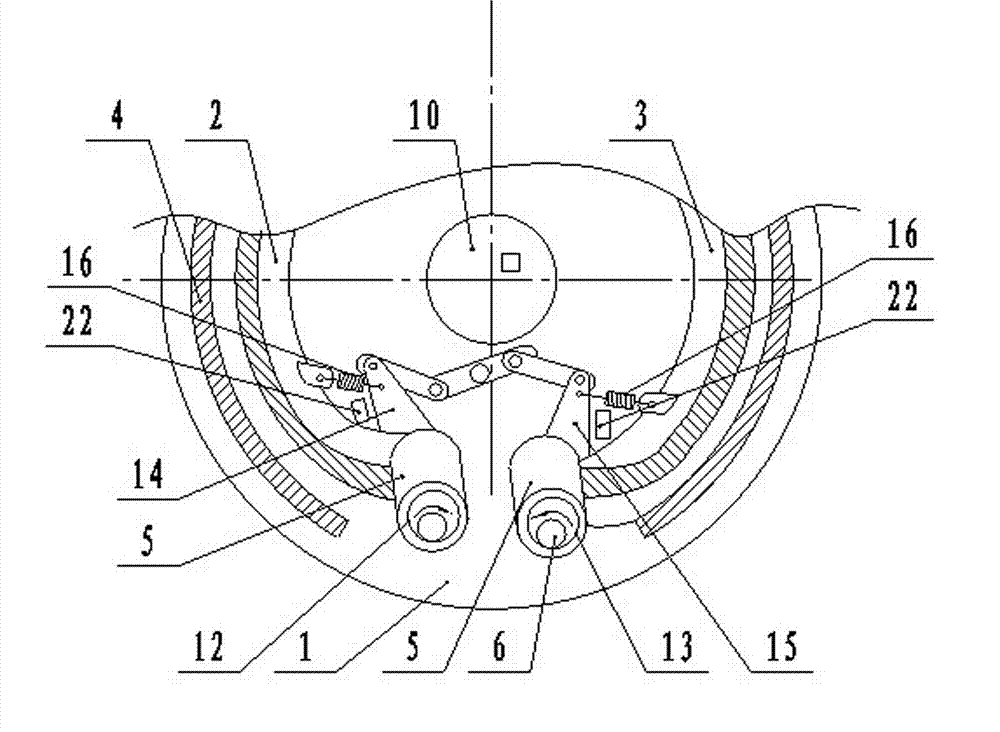 Linkage outer expansion type drum brake