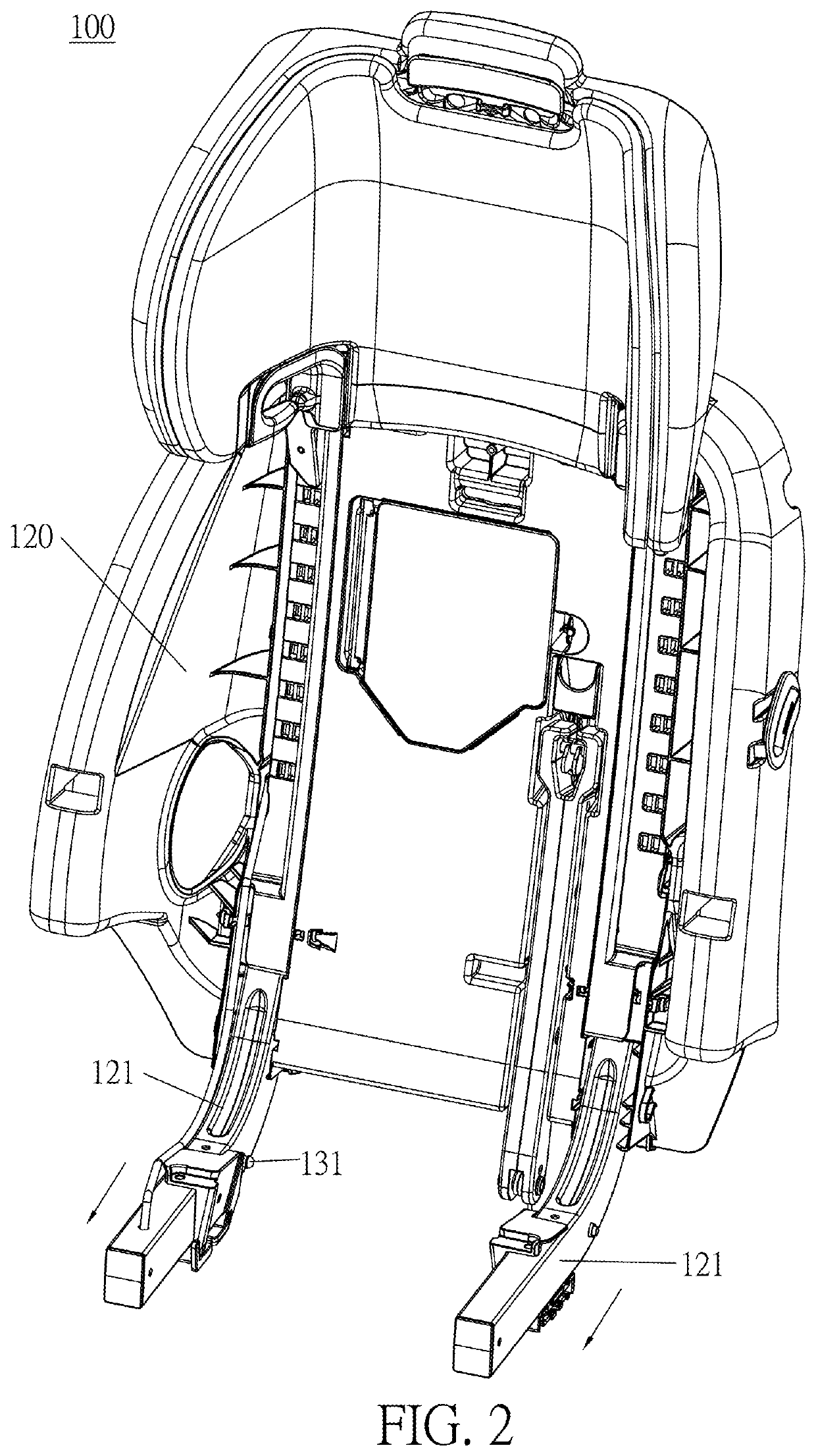 Backrest locking mechanism and child safety seat therewith
