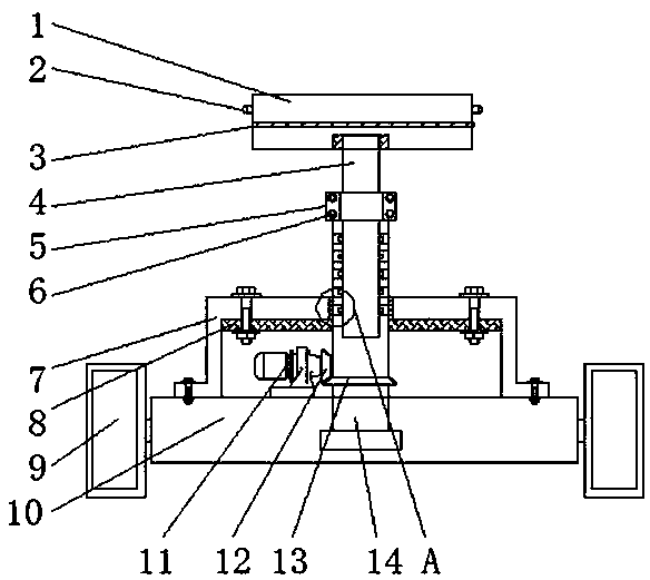 Spray irrigation device for sugar orange planting