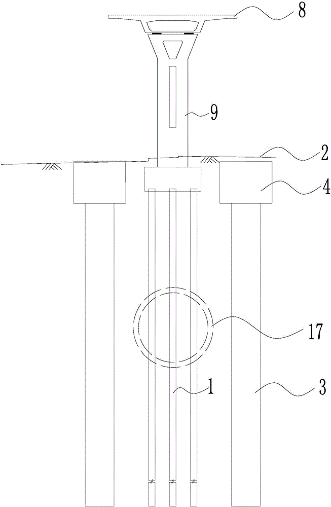 Novel pile foundation underpinning structure and method