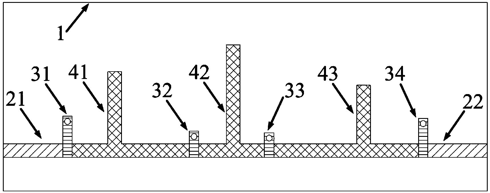 Microstrip filter with controllable transmission zeros