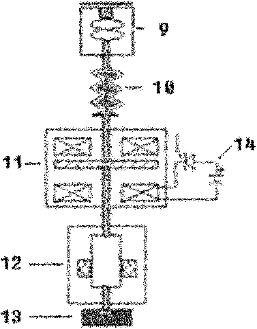 Electro-mechanical mixed voltage sag compensation device