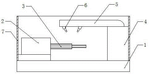 Steering wheel spraying device