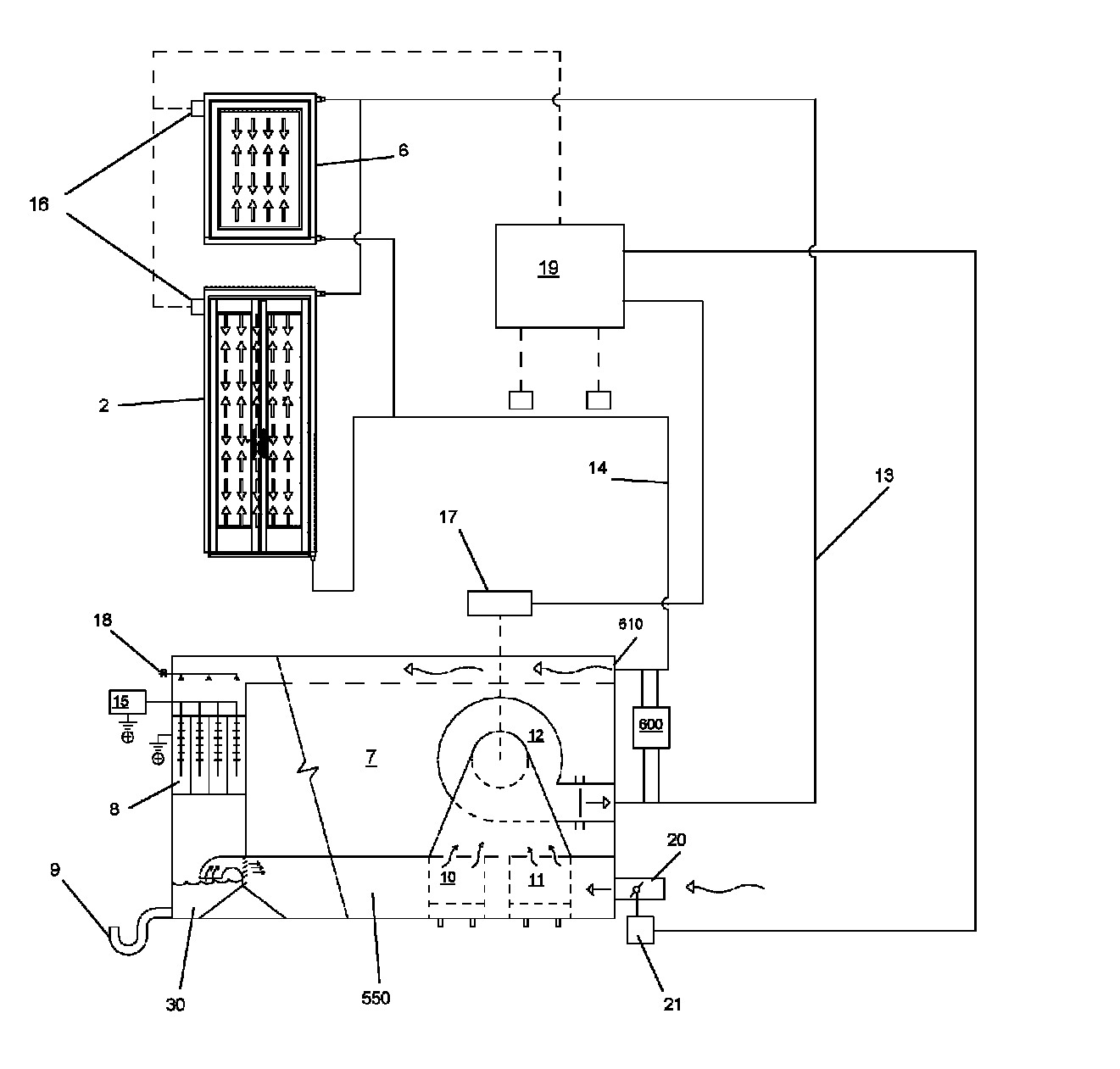 Air curtain HVAC system