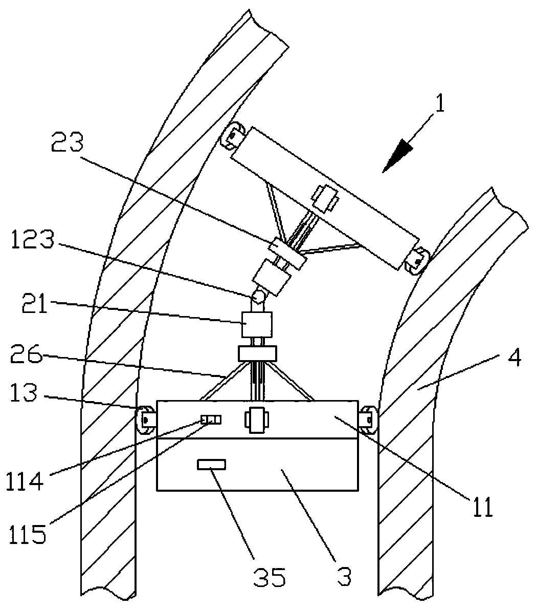 Pulley suitable for laying cable bent pipes