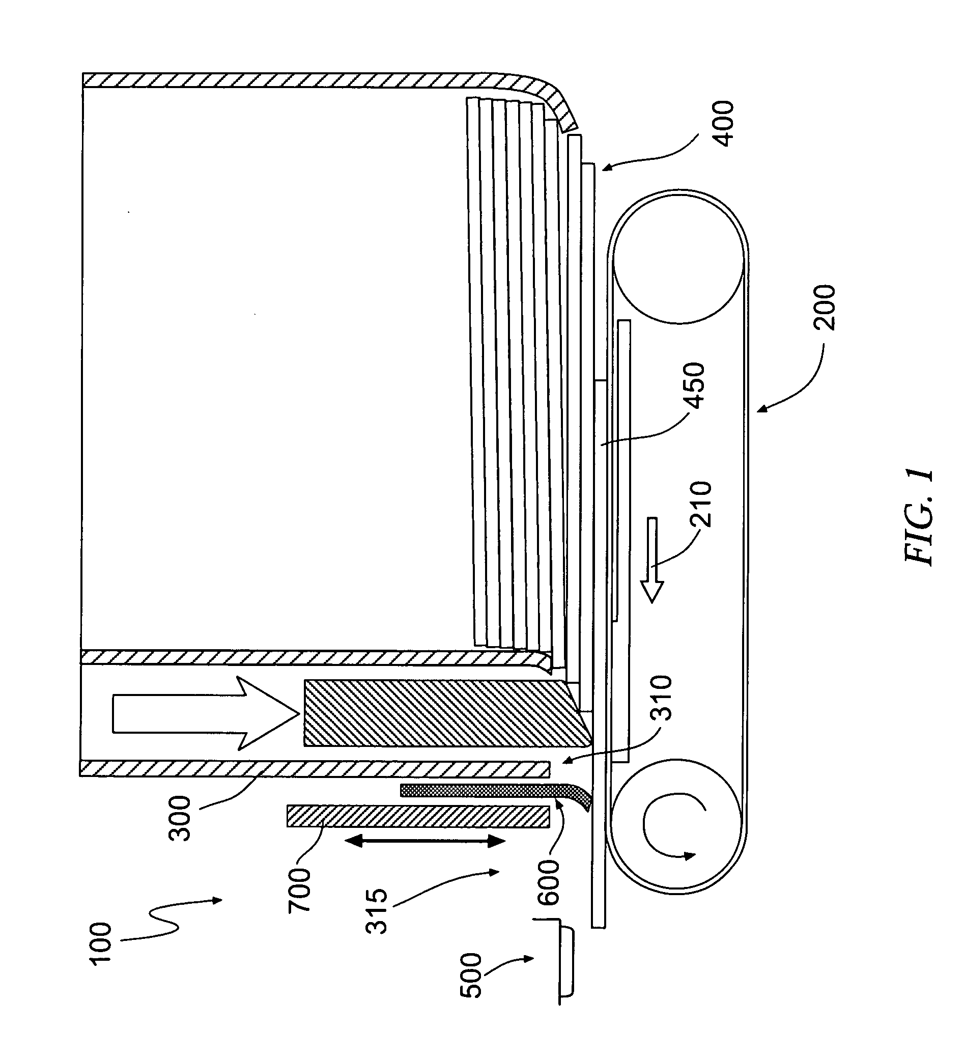 Feeder device having adjustably flexible gate apparatus and associated method