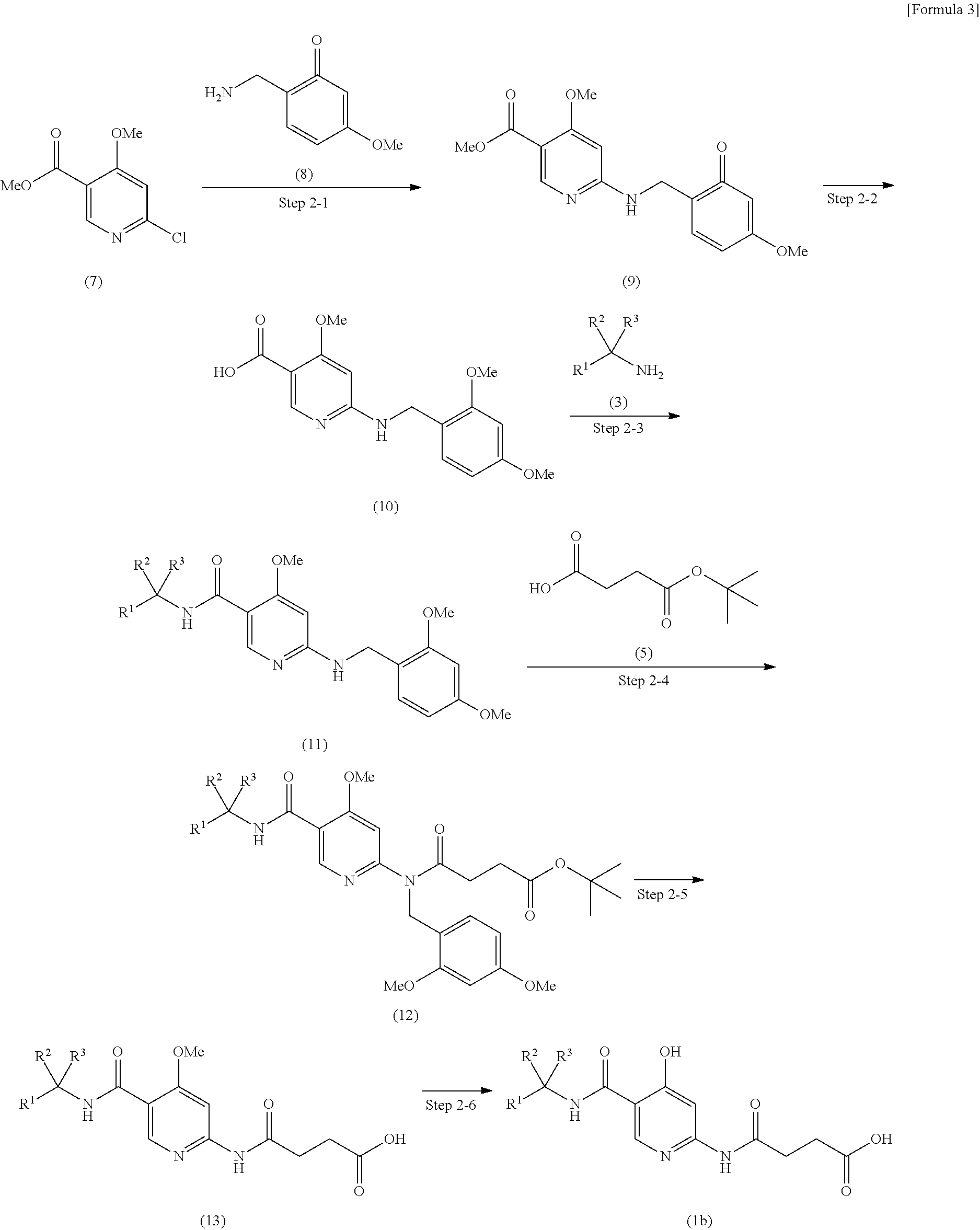 (2-heteroarylamino) succinic acid derivatives
