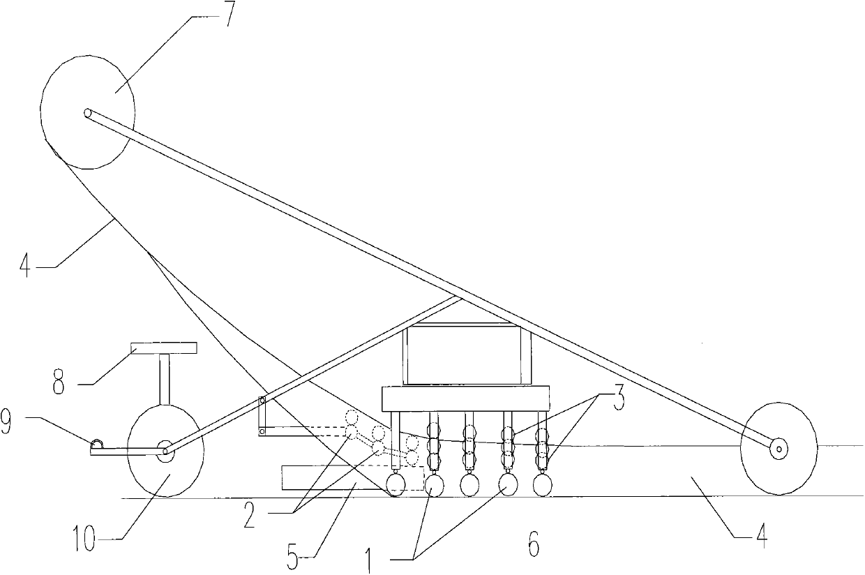 Concrete face rockfill dam face support press type caulking machine