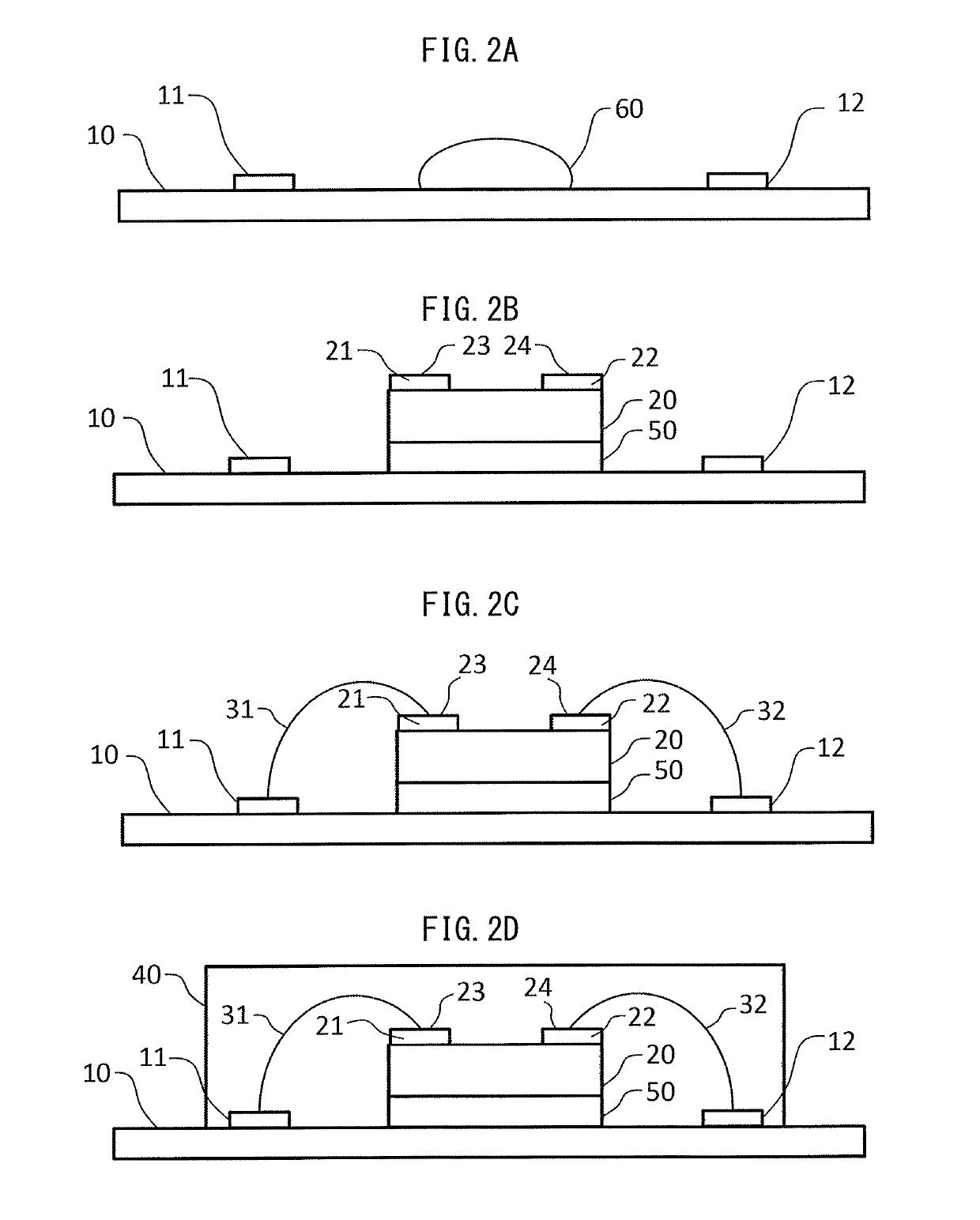 Condensation reaction-type die bonding agent, LED light emitting device and method for manufacturing same