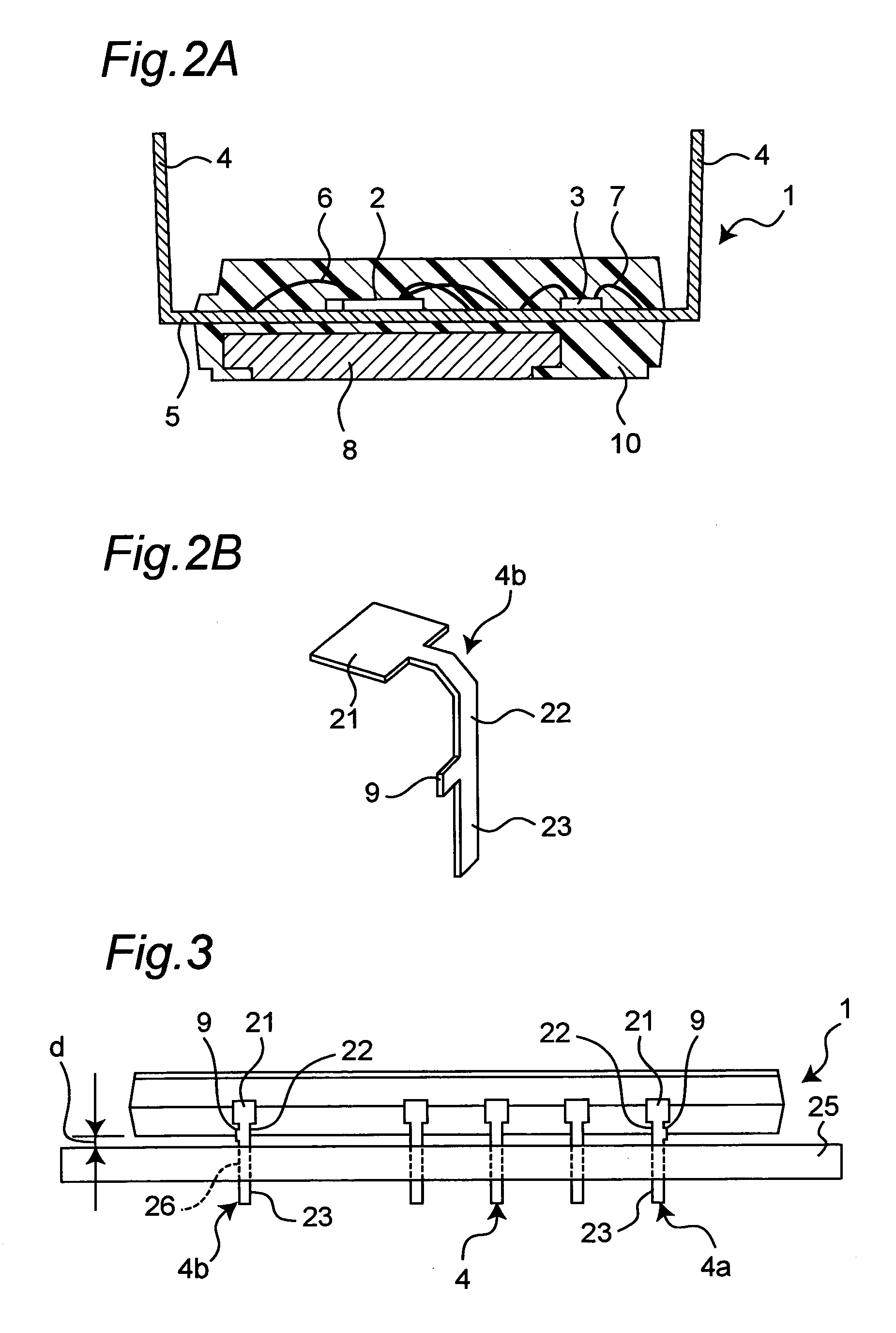 Semiconductor device and semiconductor assembly module with a gap-controlling lead structure