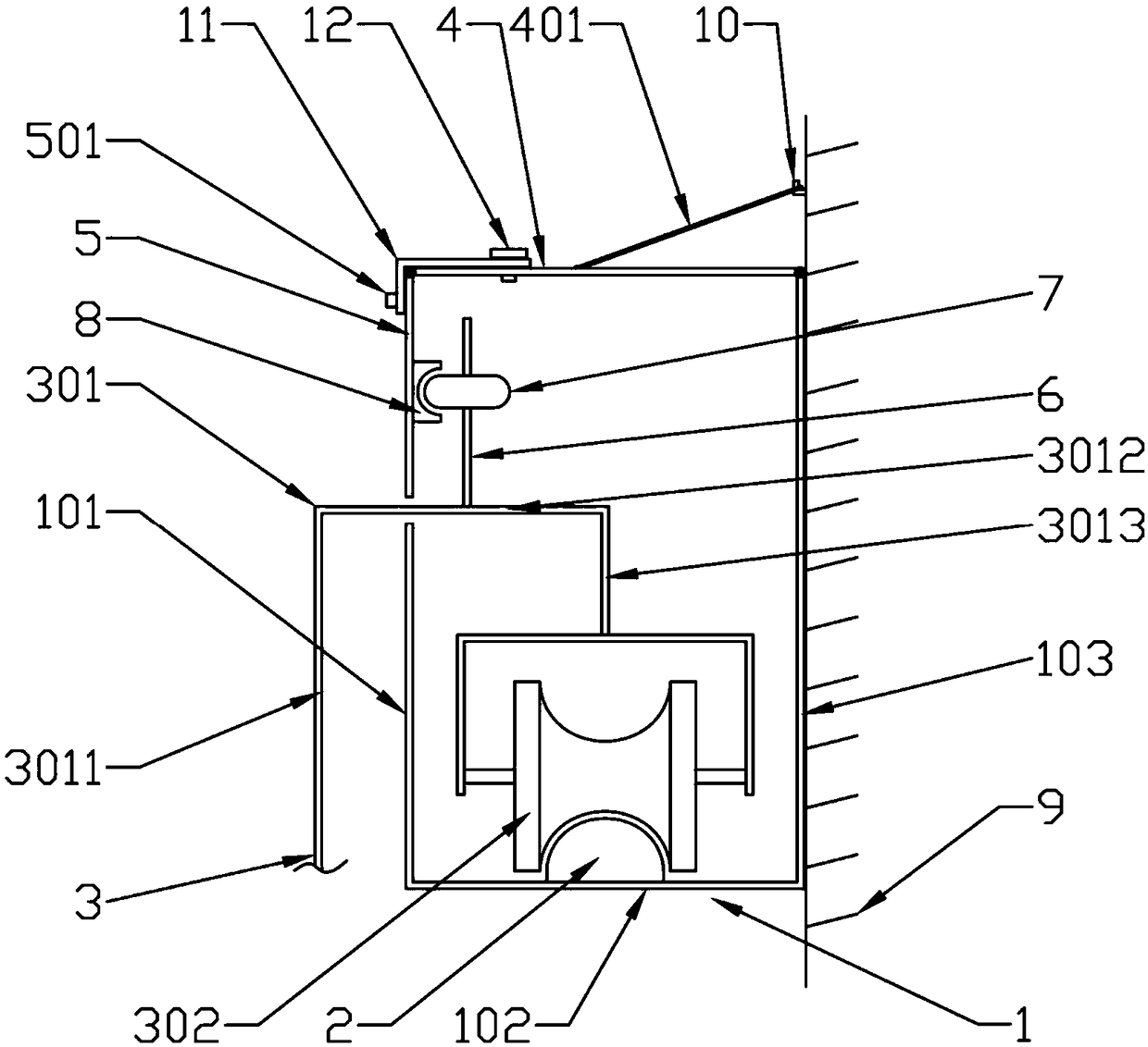 Curtain mounting frame