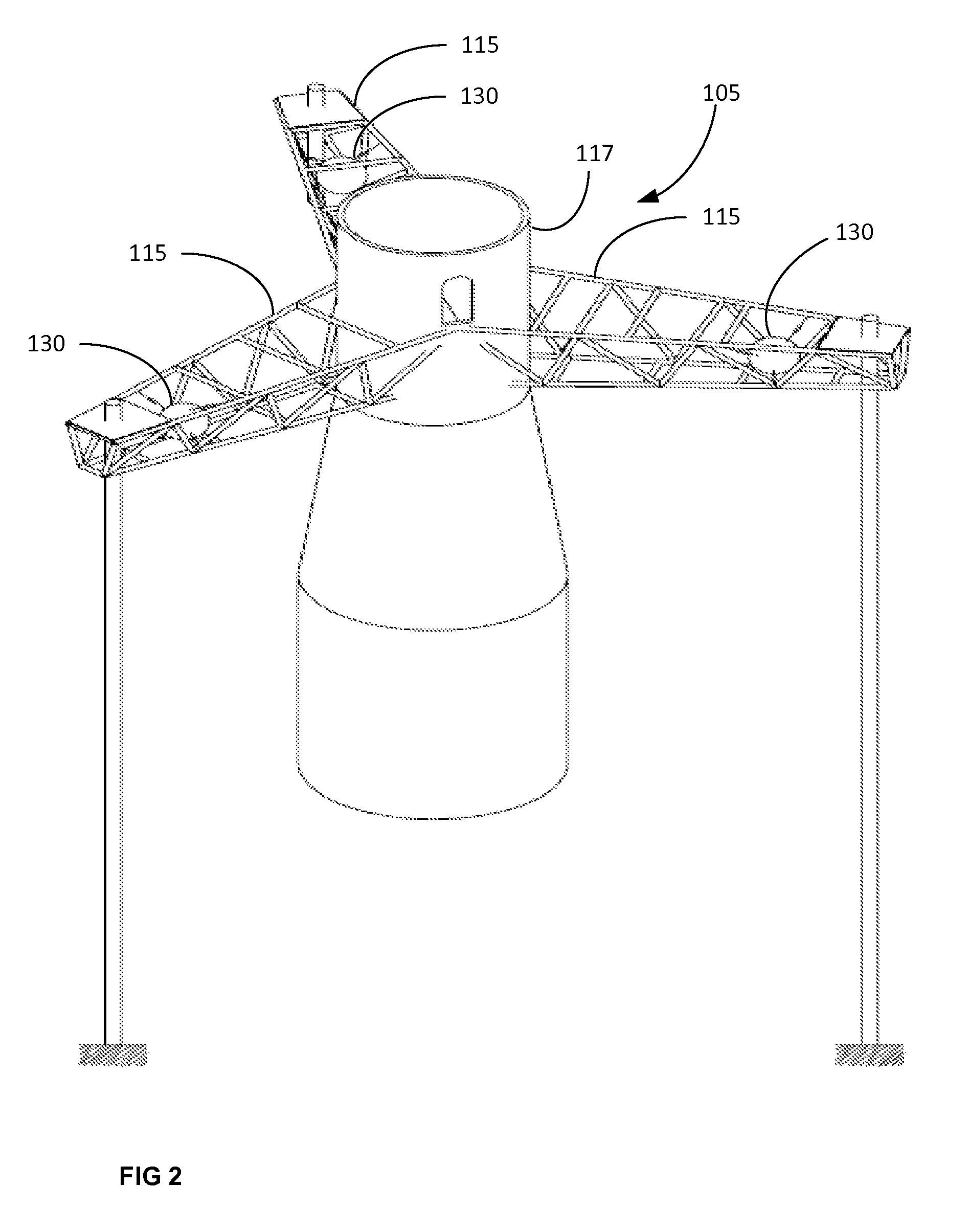 Floating offshore wind turbine with tuned mass dampers