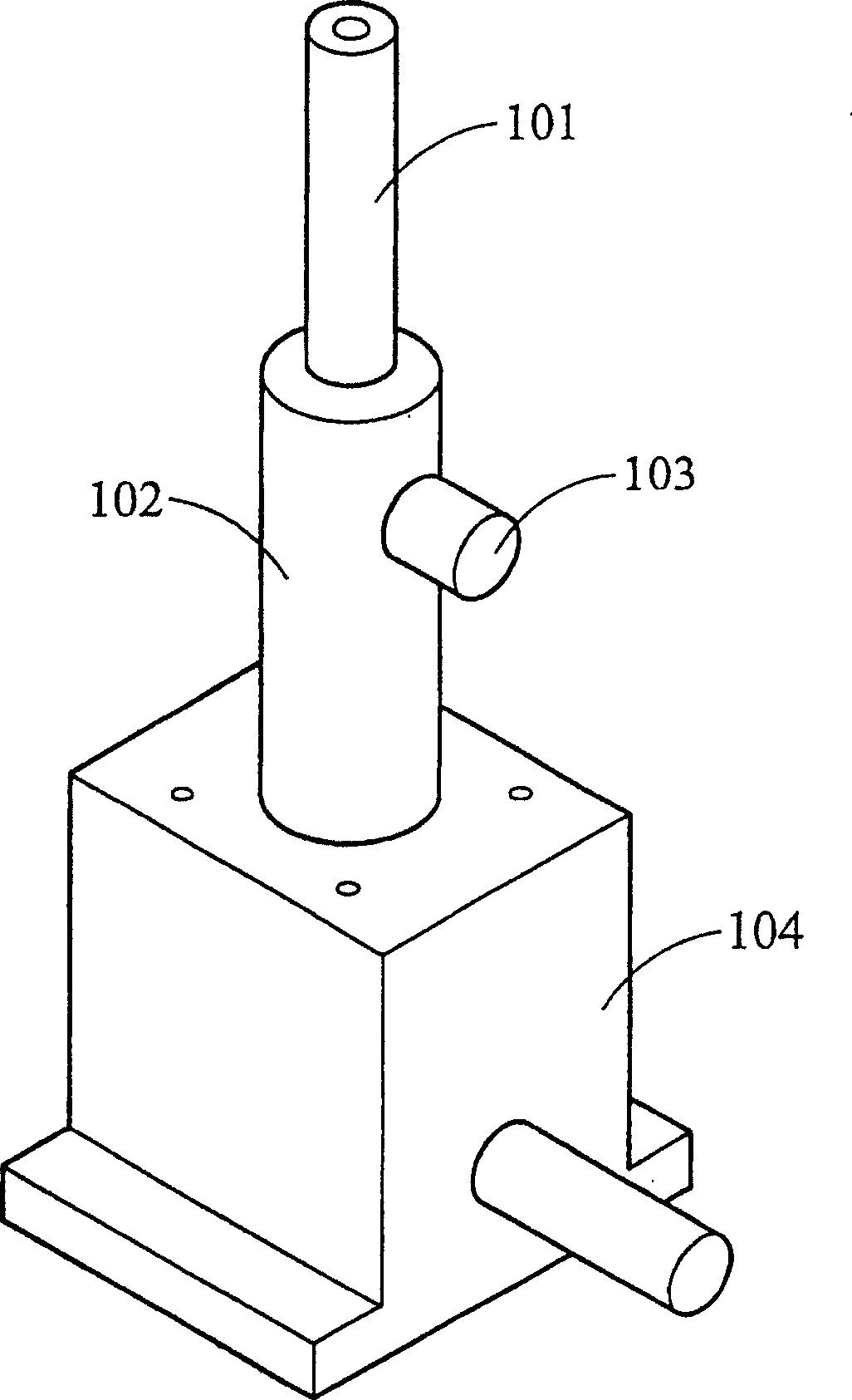 Optical height adjusting device