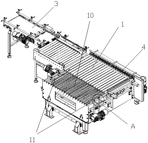 Truss robot stacking work station structure and use method thereof