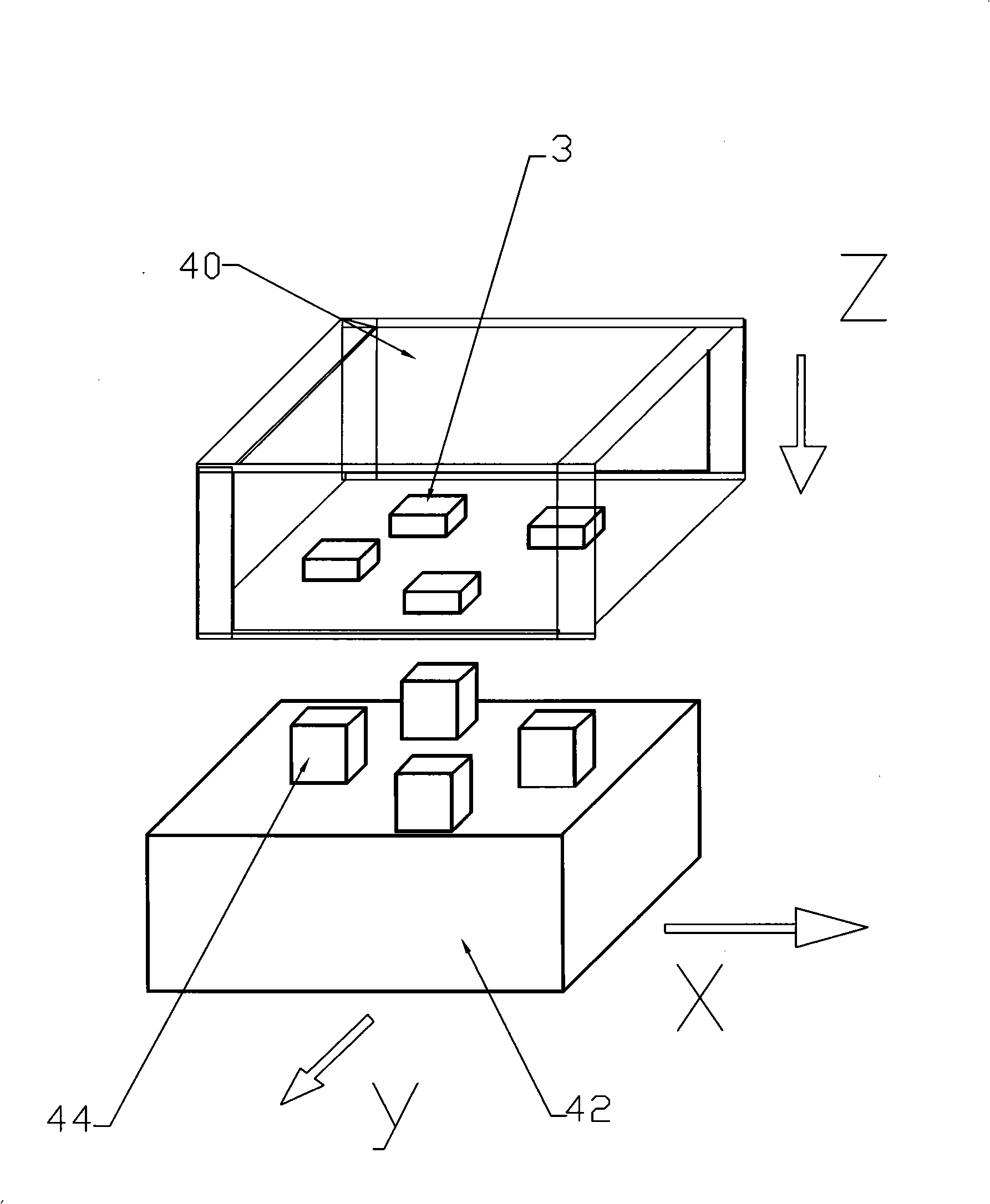Device for selectively welding through-hole component and welding method