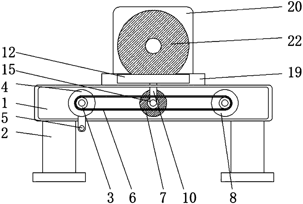 Grinding device adjustable in grinding distance