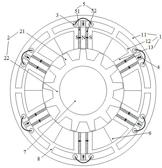 A Stator Homopolar Hybrid Permanent Magnet Memory Motor