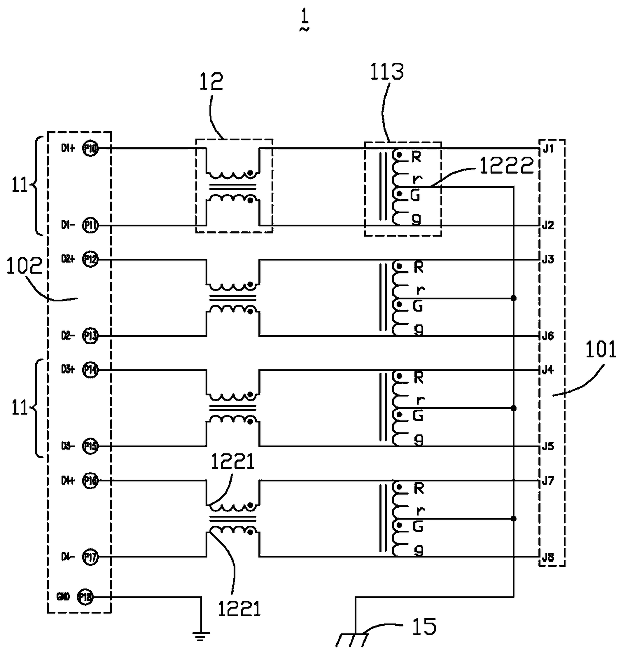 Network filter module and manufacturing method thereof