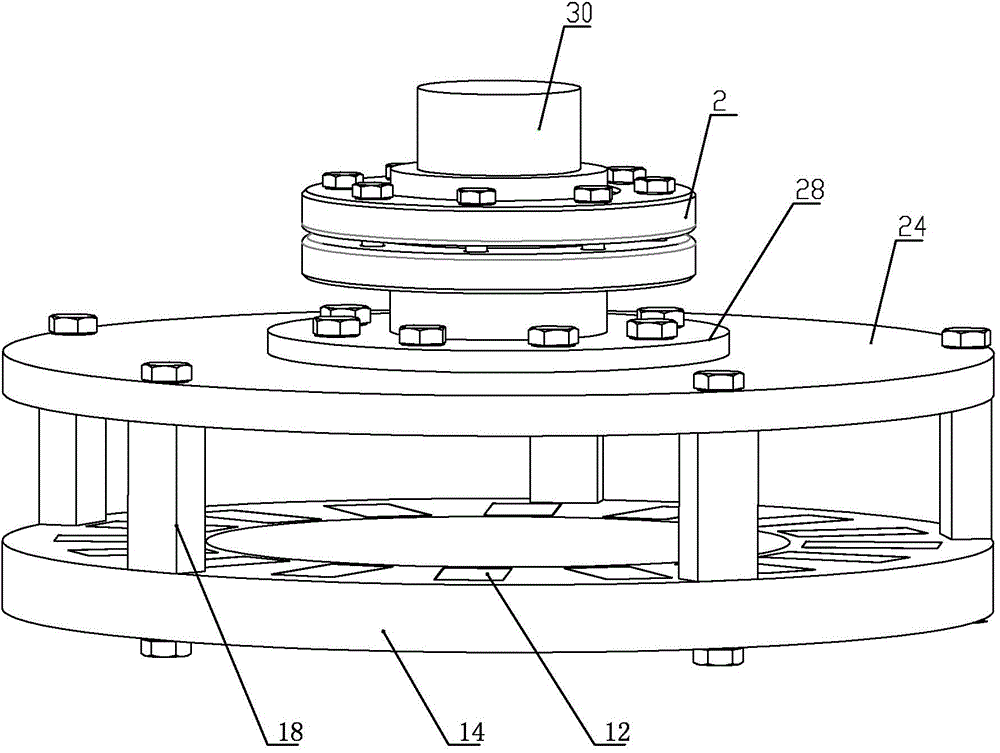 Disk type torque limiting permanent magnet coupler