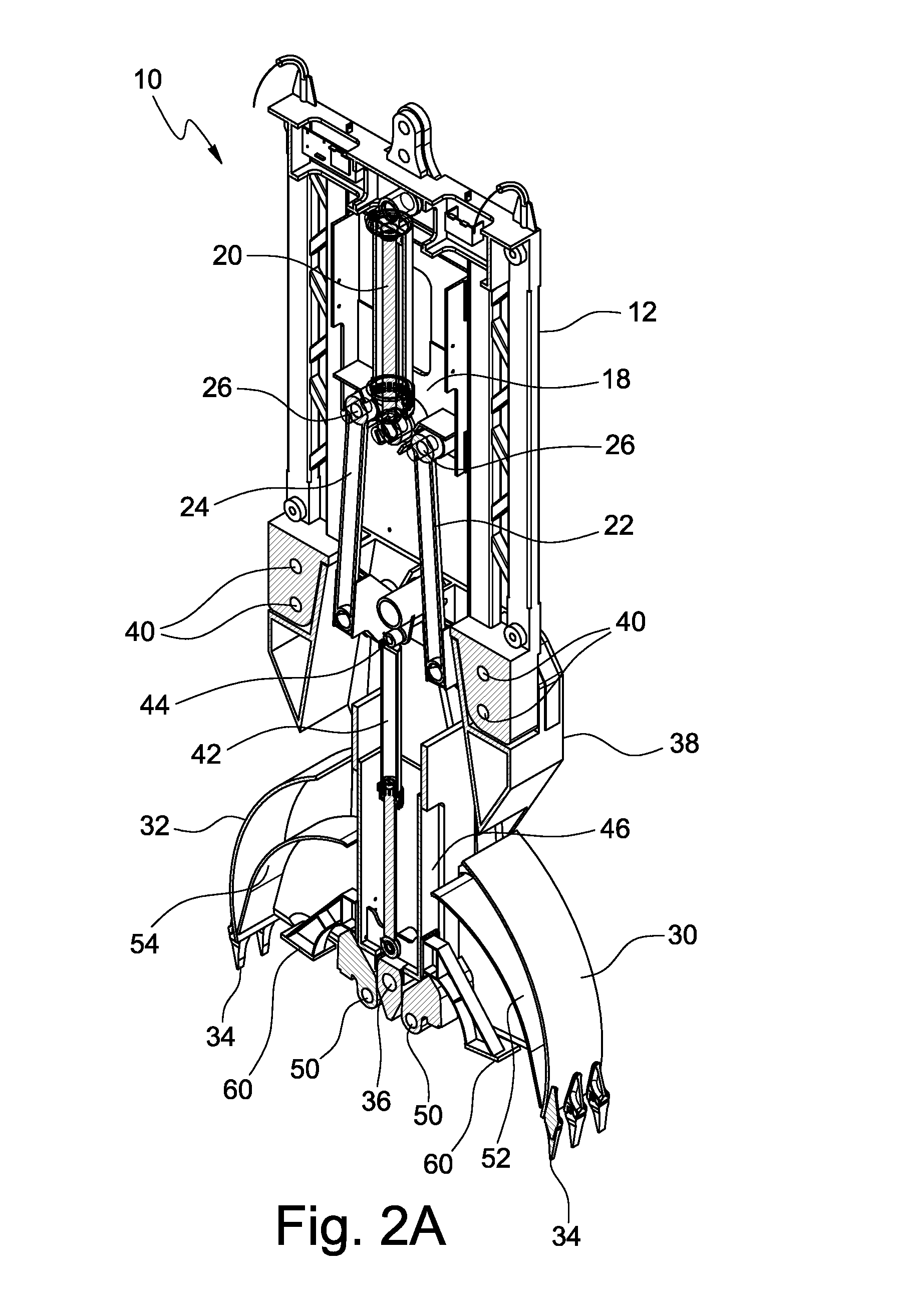 Device for digging diaphragms