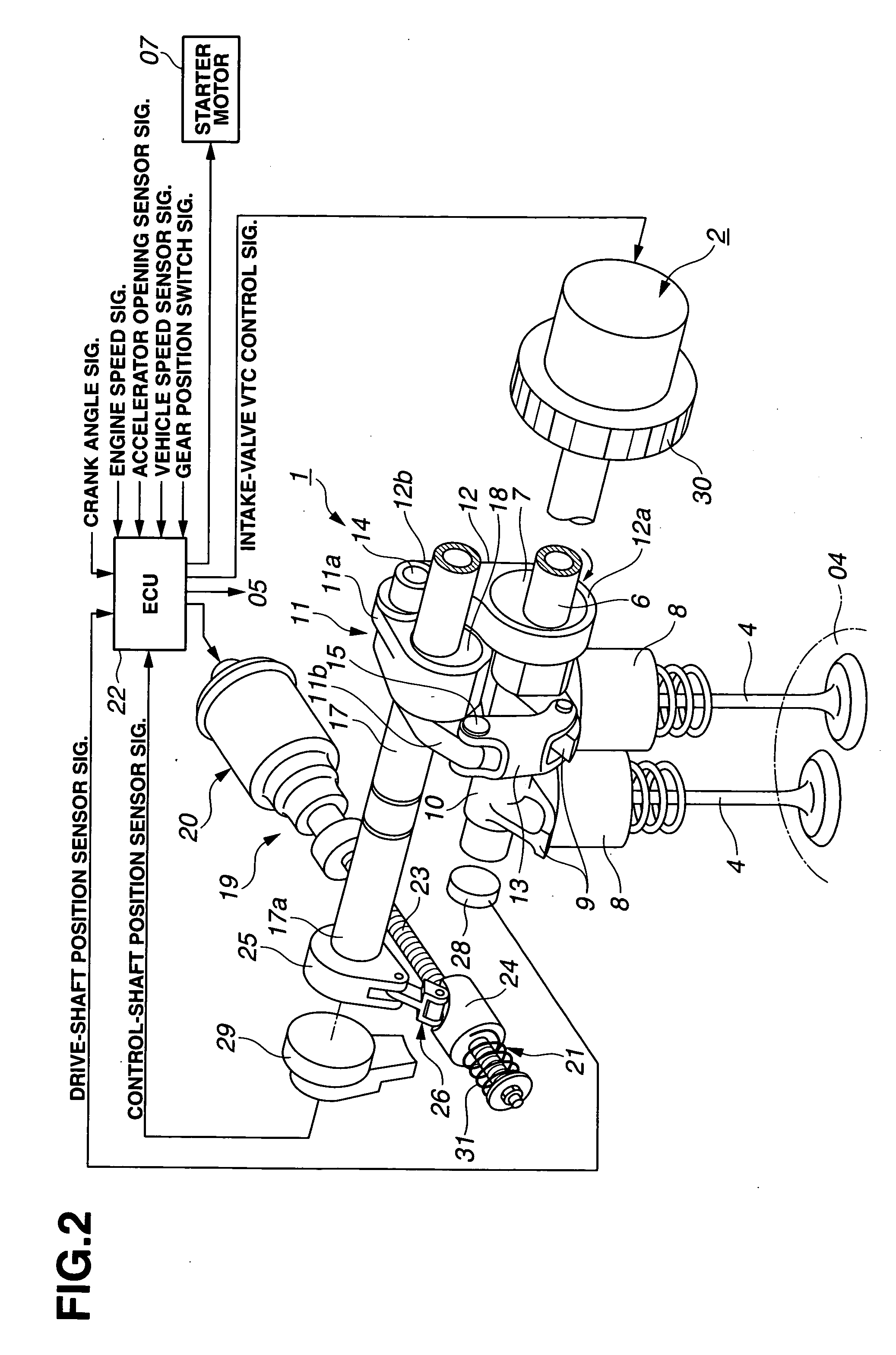 Variable valve actuation system of internal combustion engine