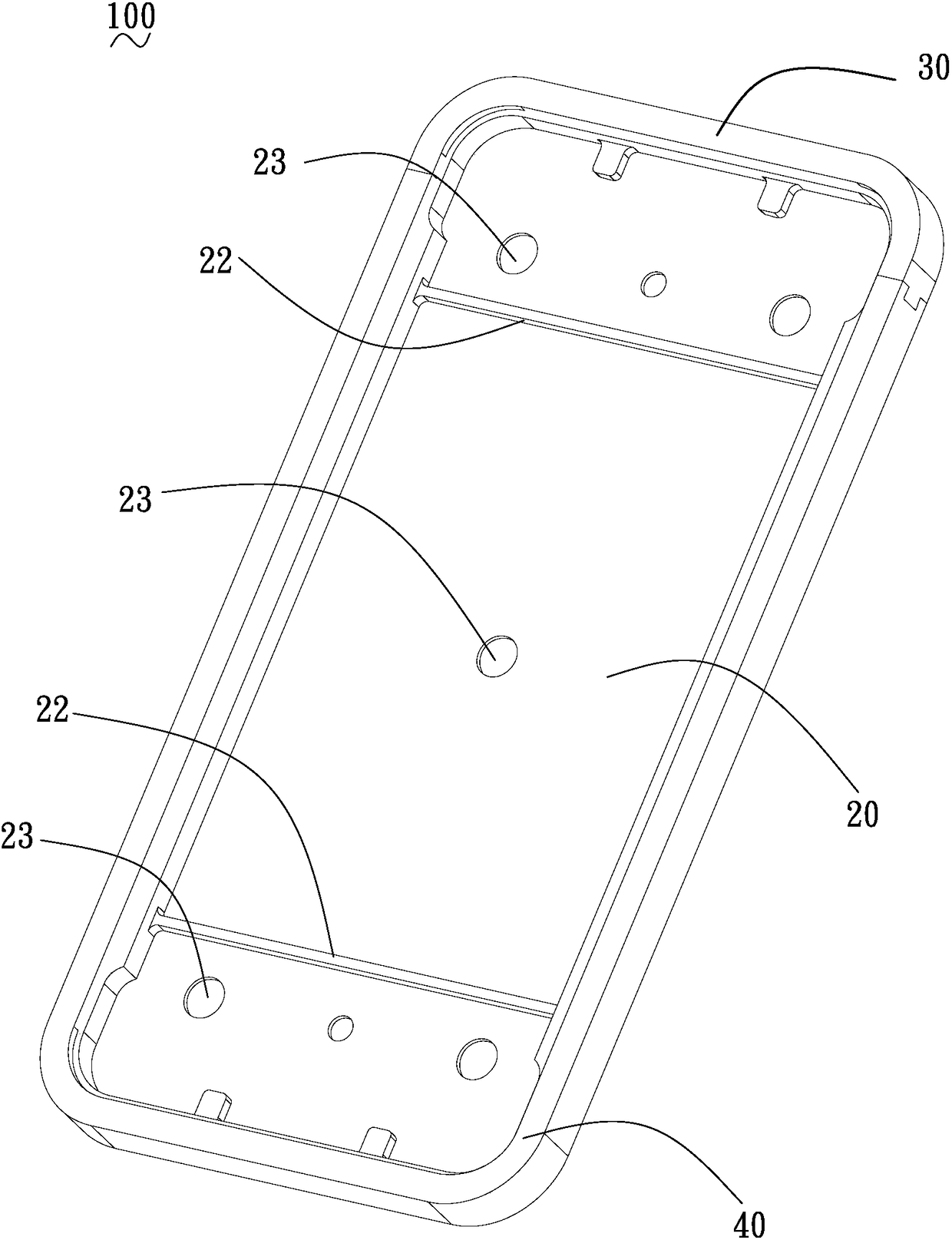Metal middle frame and processing method of metal middle frame