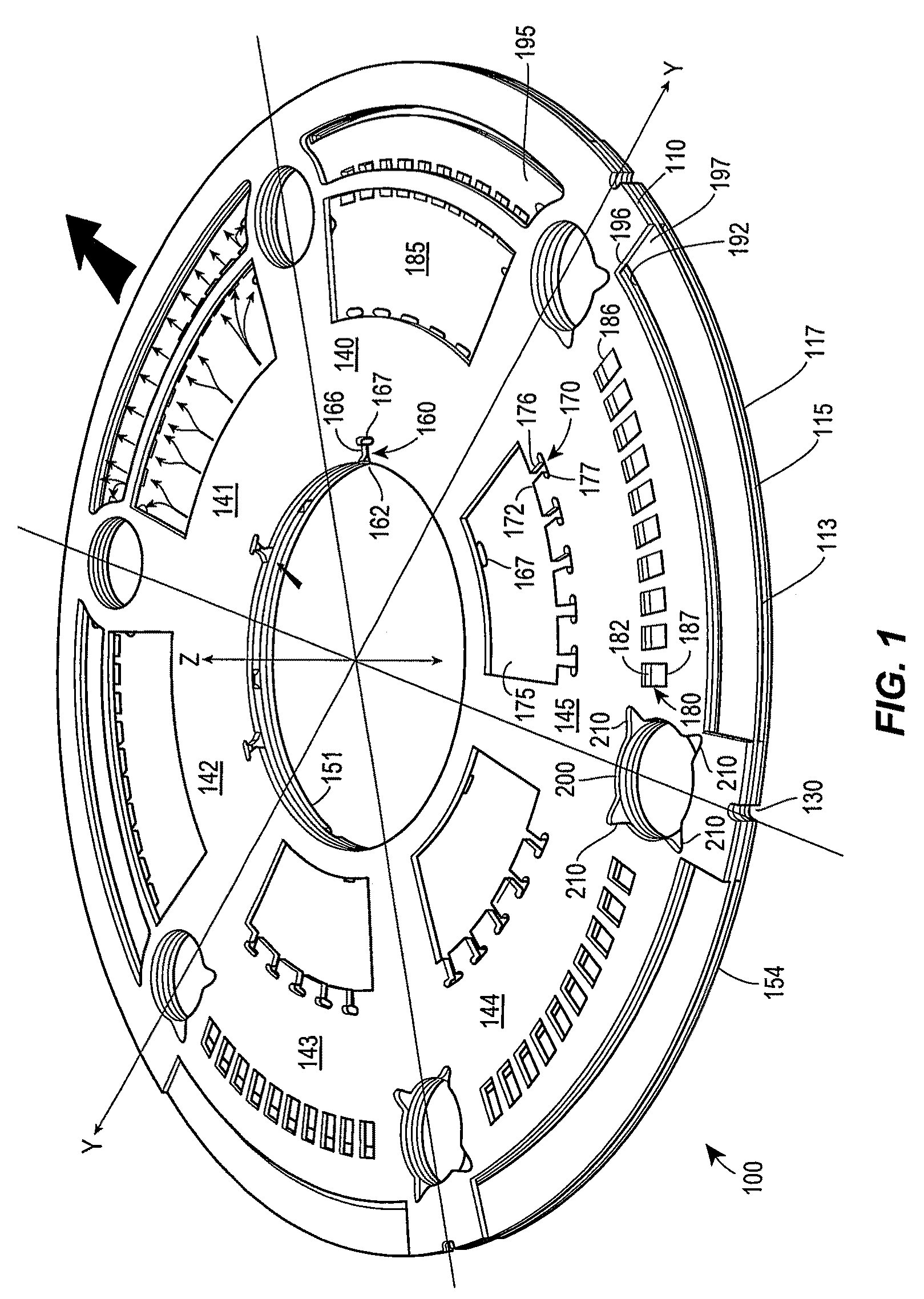 Fluid pressure reduction device for high pressure-drop ratios