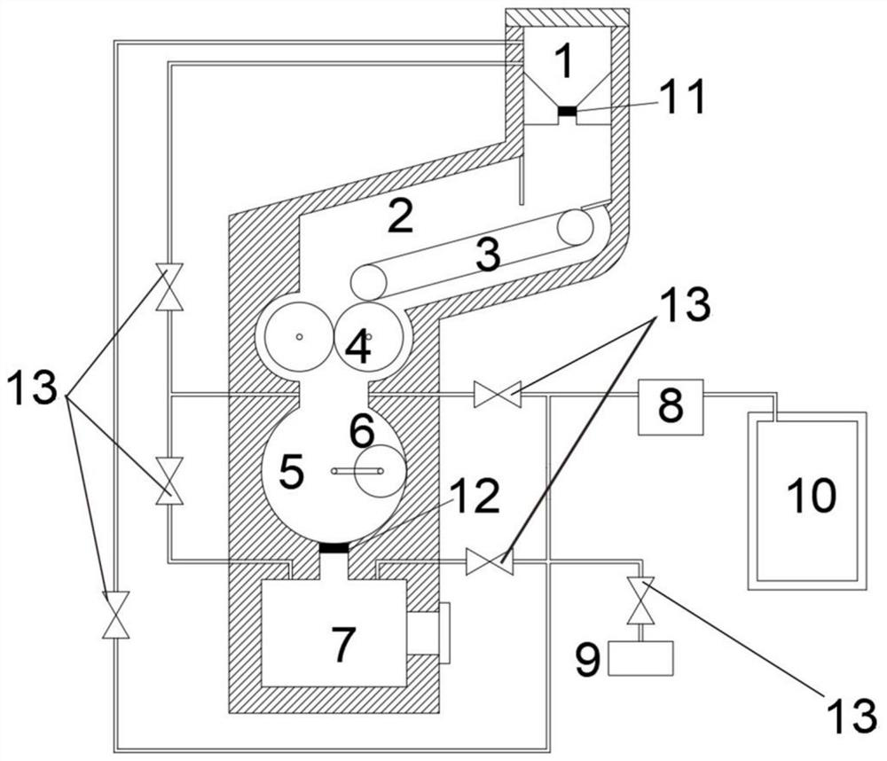 Semi-continuous decomposition device for gas hydrates