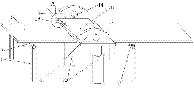 Automobile trim part surface treatment device