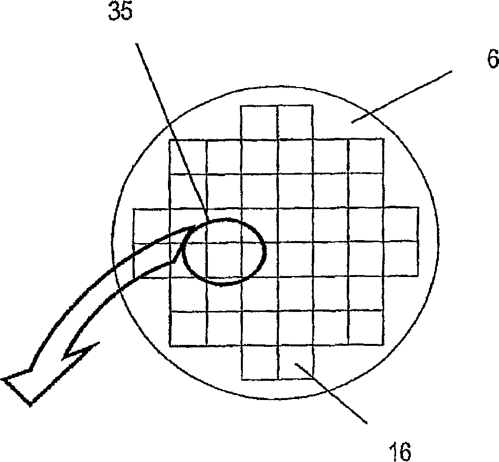 Method and device for inspecting a wafer