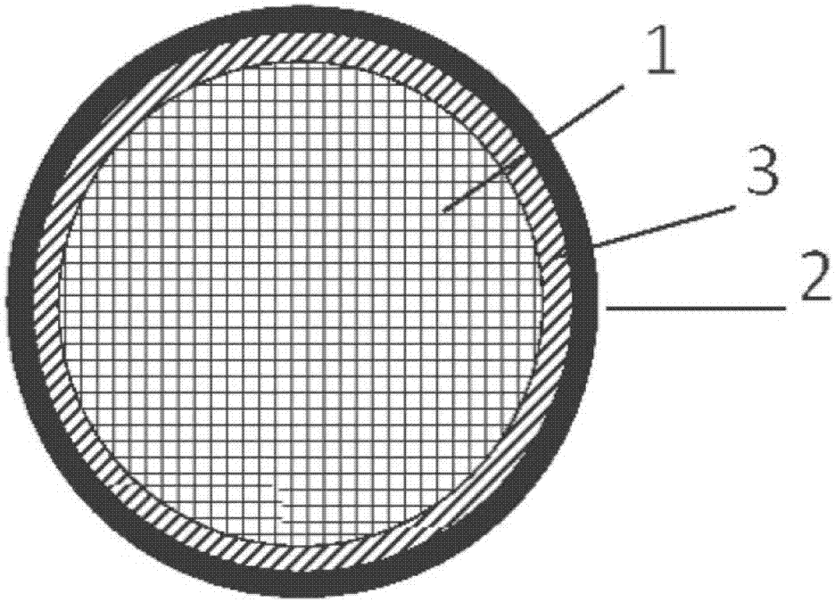 A wood-aluminum alloy tube composite column and its manufacturing method